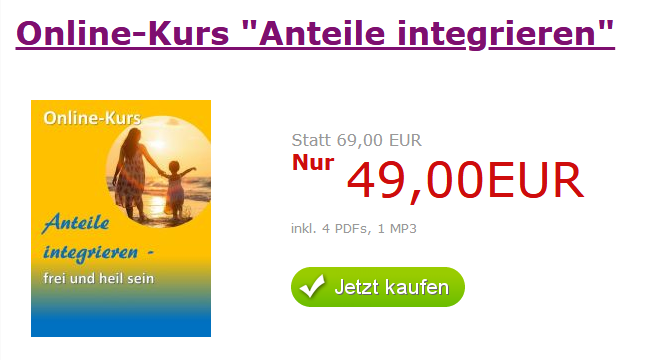 Online-Kurs Anteile integrieren nur 49 Euro